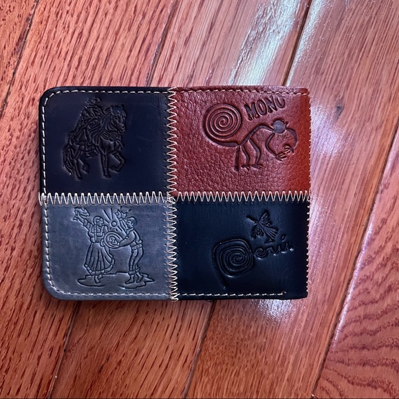 peruvian leather wallet - Picture 2 of 5